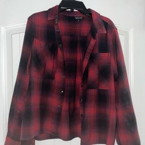 Top shop button down flannel